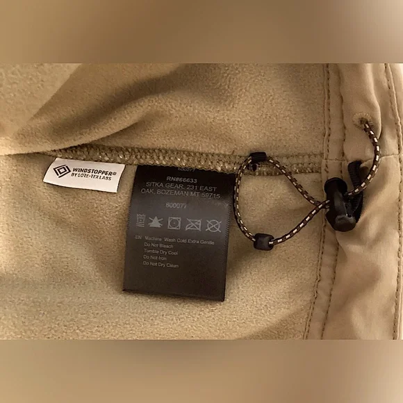 Sitka Berber Fleece Insulated Jacket, Men’s Large - Picture 4 of 6